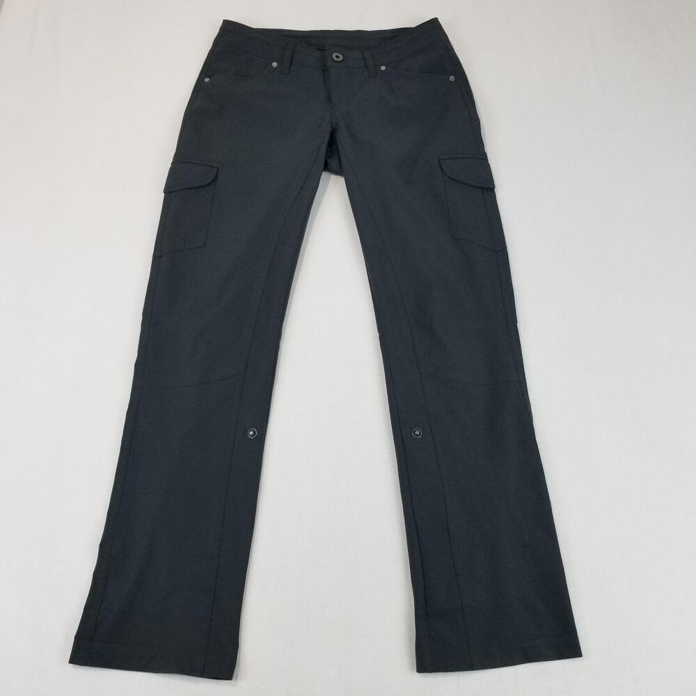 Kuhl Pants Womens 2 Short Gray Cargo Convertible Hiking Travel Outdoor Utility